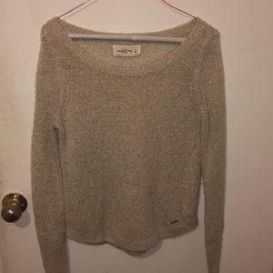 Abercrombie and Fitch cream sweater. Size M